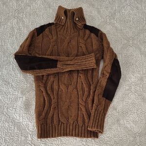 Tommy Hilfiger Brown Cable Knit Sweater